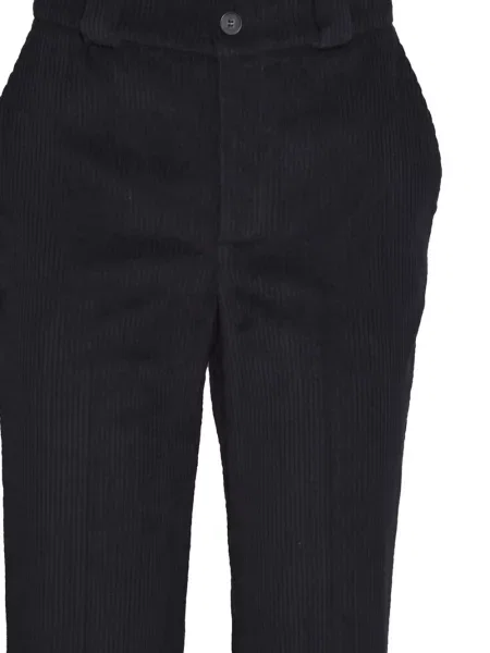 Pantaloni Merci de catifea cord negru