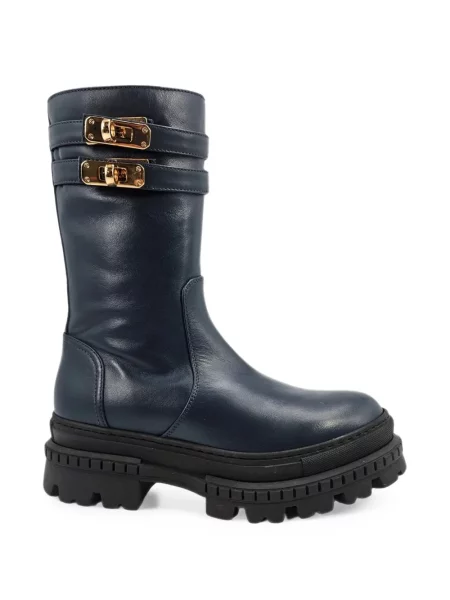 Botine Madison Maison cu platformă cu cataramă cu bretele albastru