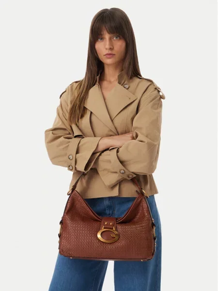 Ročna torba Guess Camden rjava