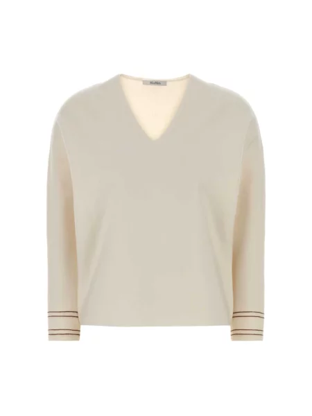 Sweter Max Mara wełniany biały