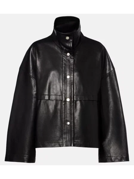 Geanta de piele Nour Hammour negru