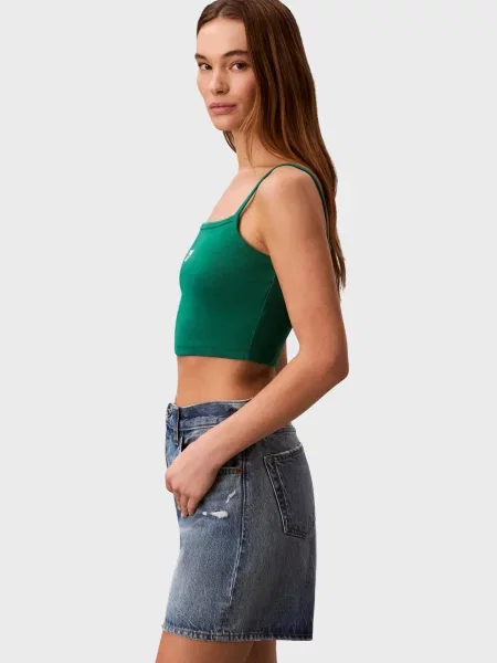 Детский топ Calvin Klein Jeans зеленый