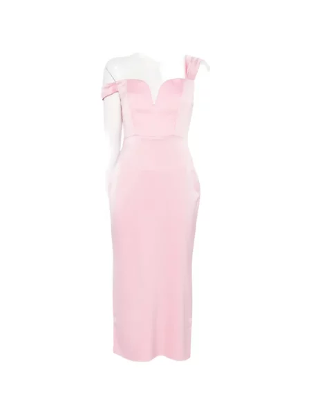 Sukienka midi Alex Perry do kolan garniturowa różowa