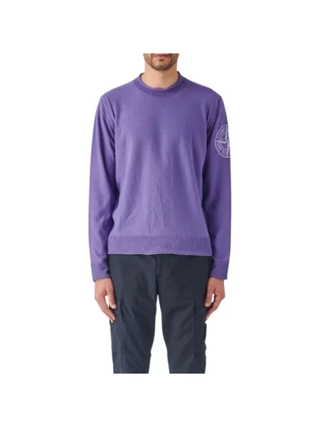Sweter Stone Island z kamieniami fioletowy