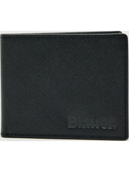 BLAUER De piele portofel negru