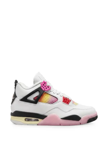 Sneakerși Jordan Air Jordan 4 cu șireturi din dantelă retro alb