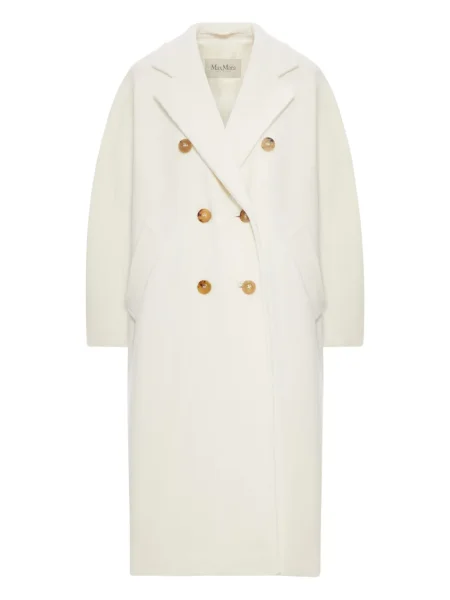 Palton Max Mara de lână alb