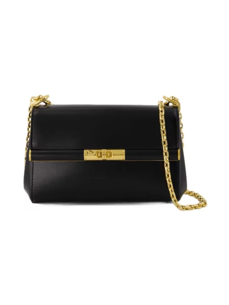 Lniana torebka Dolce And Gabbana czarna