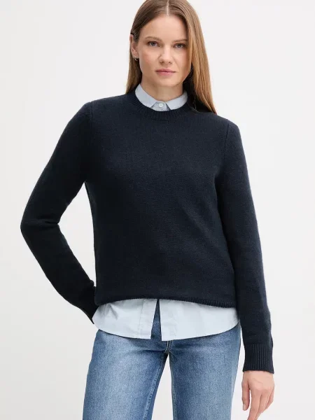 Barbour pulover de lână bleumarin