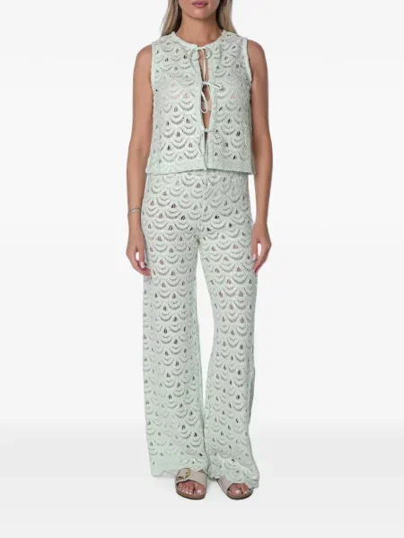 Pantaloni Mc2 Saint Barth cu paiete verde