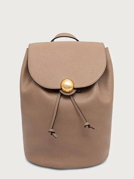 Furla rucsac pentru femei din piele Moonlight M maro