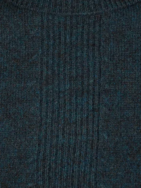 Sweter Emporio Armani prążkowany niebieski