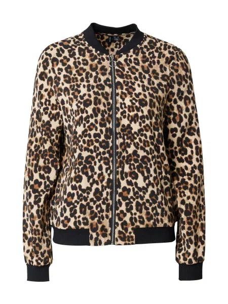 VERO MODA Přechodná bunda VMCoco hnědá / cappuccino černá