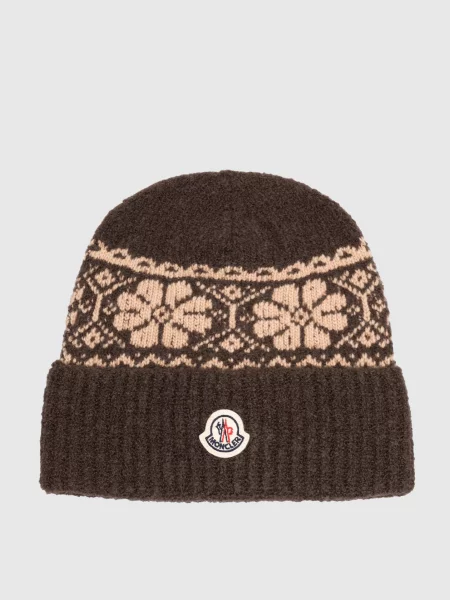 Детская шапка Moncler Enfant коричневая