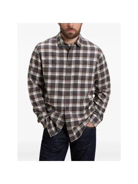 Koszula Woolrich casual brązowa