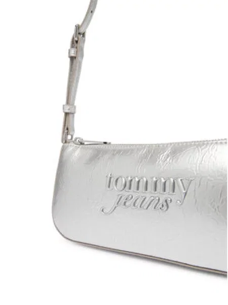Tommy Jeans Kabelka Tjw Must Metallic Shoulder Bag Strieborná