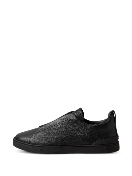 Sneakerși Zegna din piele negru
