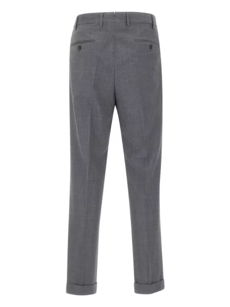 Pantaloni Devore plisate gri