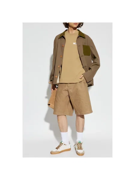 Krótkie szorty Jacquemus beżowe