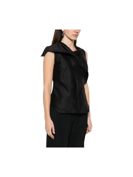Top Rick Owens z dżerseju czarny
