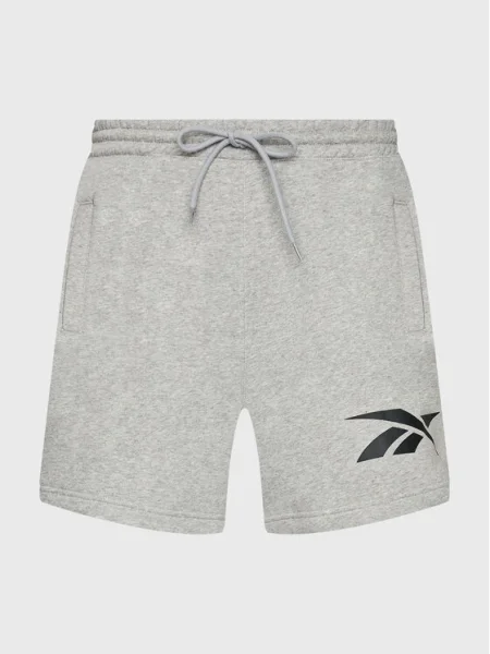 Reebok Спортни шорти Brand Proud сив