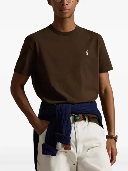Șapcă Polo Ralph Lauren cu broderie din țesătură twill în carouri albastru