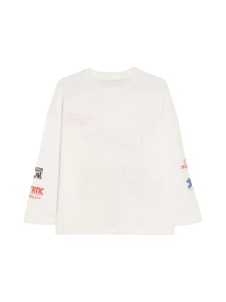 Bershka Tričko modrá / čerešňová / čierna biela