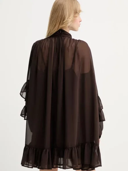 Gestuz rochie mini evazati maro