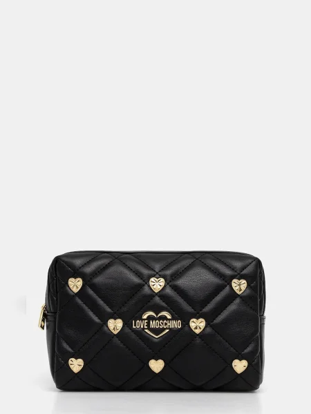 Раница Love Moschino малък с апликация черно