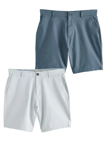 Next Chino kalhoty modrá / světle šedá