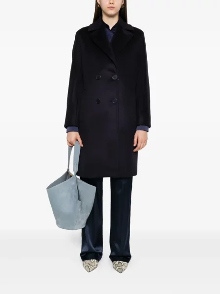 Palton Max Mara de lână albastru