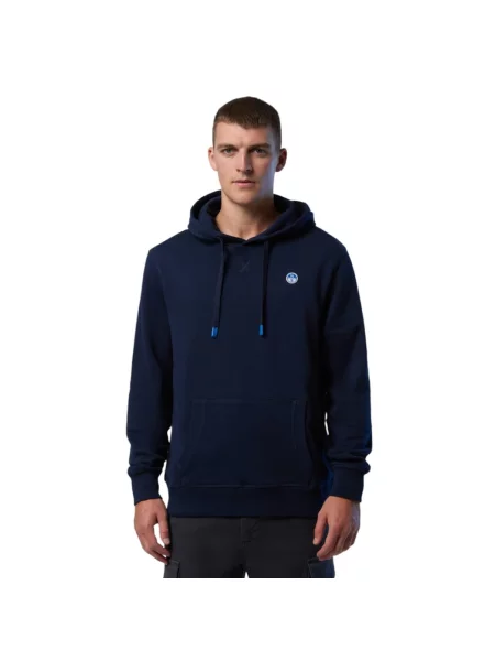 Bluza z kapturem North Sails z kapturem niebieska