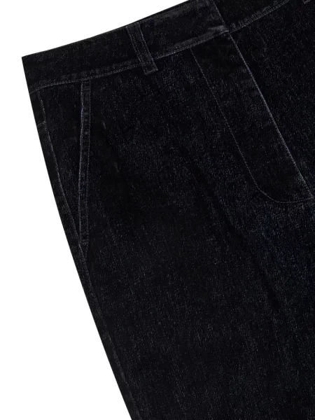 Pantaloni Tomboy de catifea negru