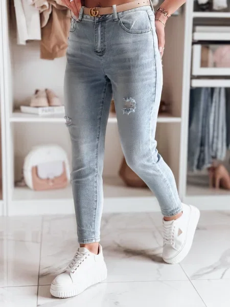 Spodnie jeansowe mom fit MOMWAY Dstreet niebieskie