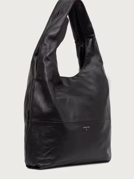 Patrizia Pepe De piele geantă shopper negru