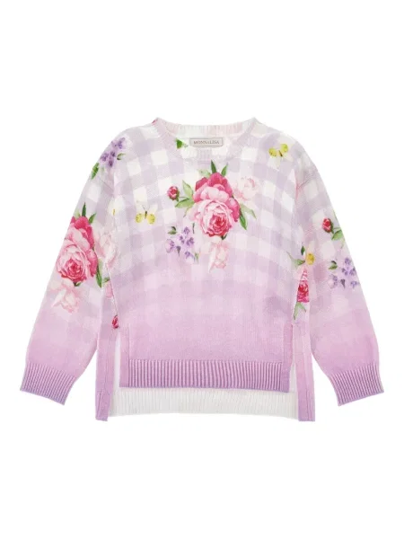 Sweter dziecięcy Monnalisa fioletowy