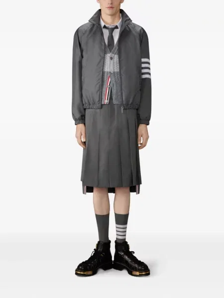 Cardigan Thom Browne cu dungi gri