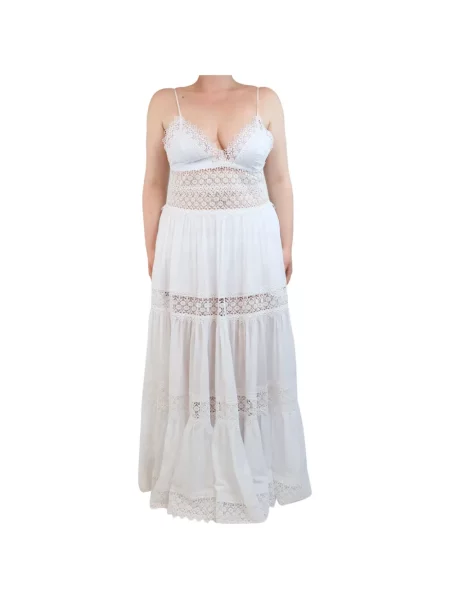 Rochie maxi Charo Ruiz Ibiza cu broderie alb