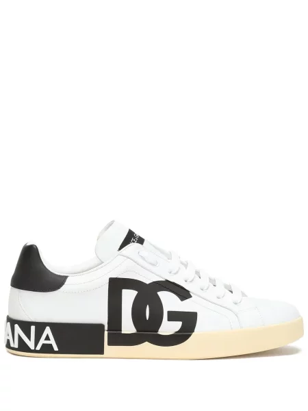 Sneakerși Dolce & Gabbana Portofino cu imagine alb