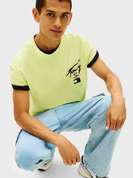 Футболка Tommy Jeans желтая