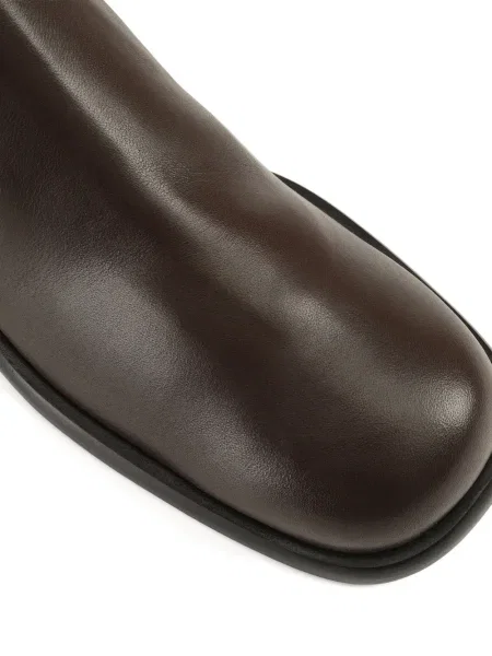 Botine chelsea Sergio Rossi din piele maro