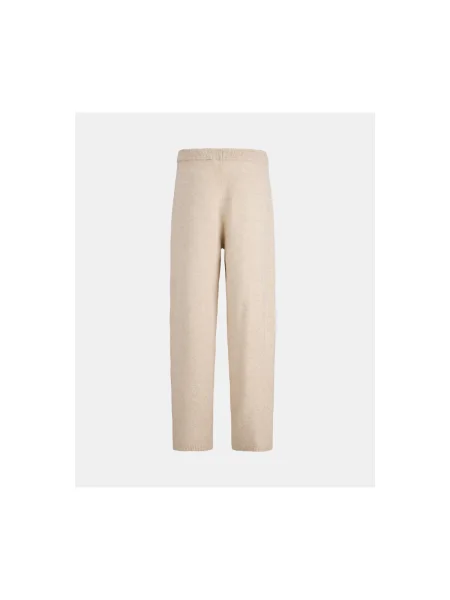 Pletené nohavice Jack & Jones béžová