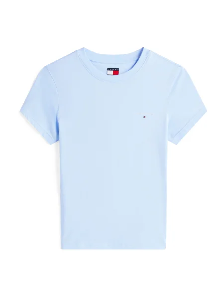 Tommy Jeans Tricou Linear celest albastru