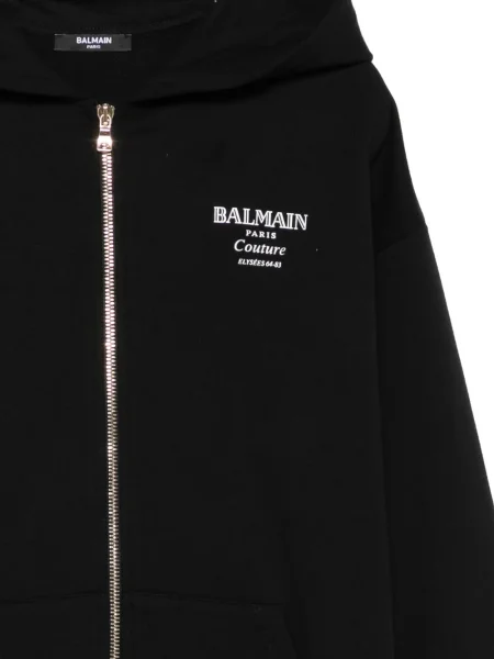 Bluza z kapturem dziecięca Balmain czarna