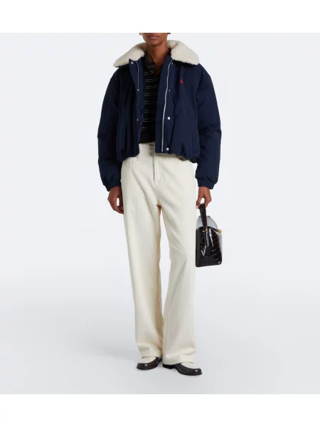 Medvídek péřová bunda Polo Ralph Lauren modrá