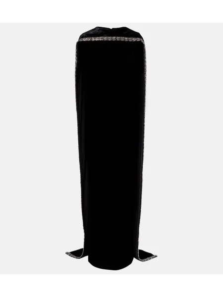 Rochie Roland Mouret de catifea negru