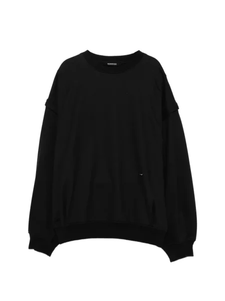 Суичър без качулка Songzio бродиран без ръкави черно