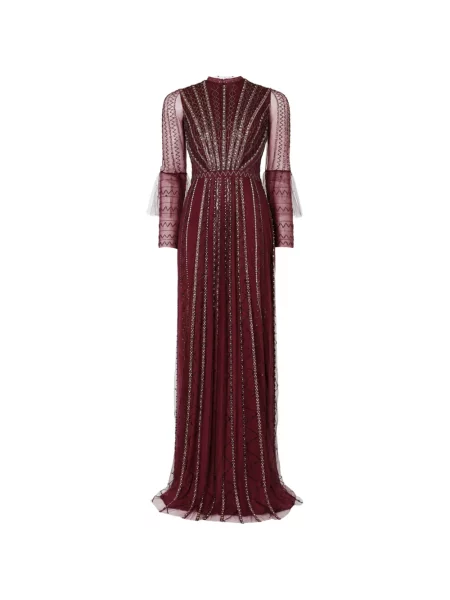 Rochie maxi Temperley London cu paiete roșu