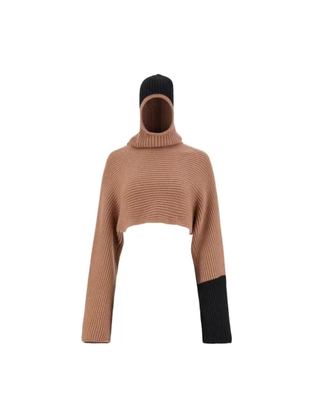 Sweter Salvatore Ferragamo wełniany beżowy