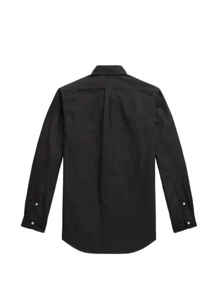Tricou polo Polo Ralph Lauren cu glugă cu blană cu broderie roșu
